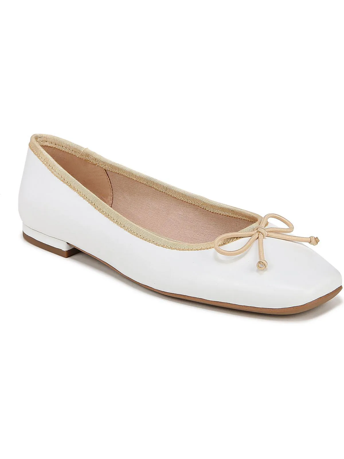 Abigail Womens Leather Ballet Flats